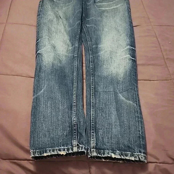 The Stronghold Relaxed Tapered Button Fly Dark Wash Jeans Size 30x32 - Picture 8 of 9